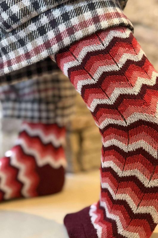 Ziggoni Socks Burgundy